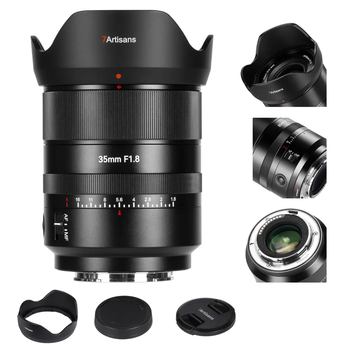 7Artisans AF 35mm F1.8 Plein Format (Monture Sony E)
