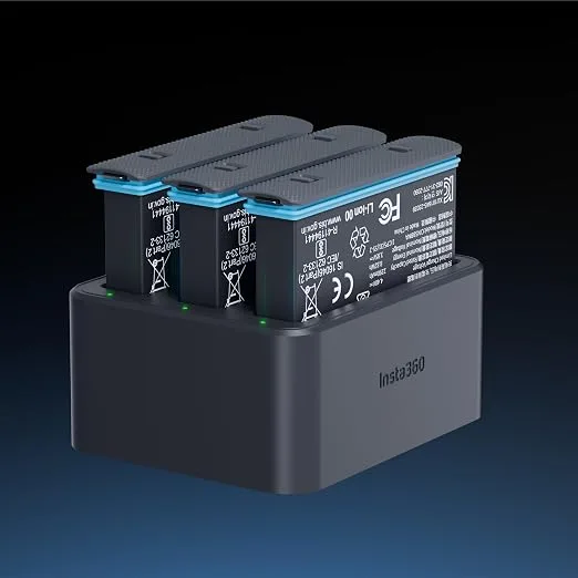 Station de charge rapide Insta360 X4, USB-C, charge intelligente pour batteries Insta360 X4