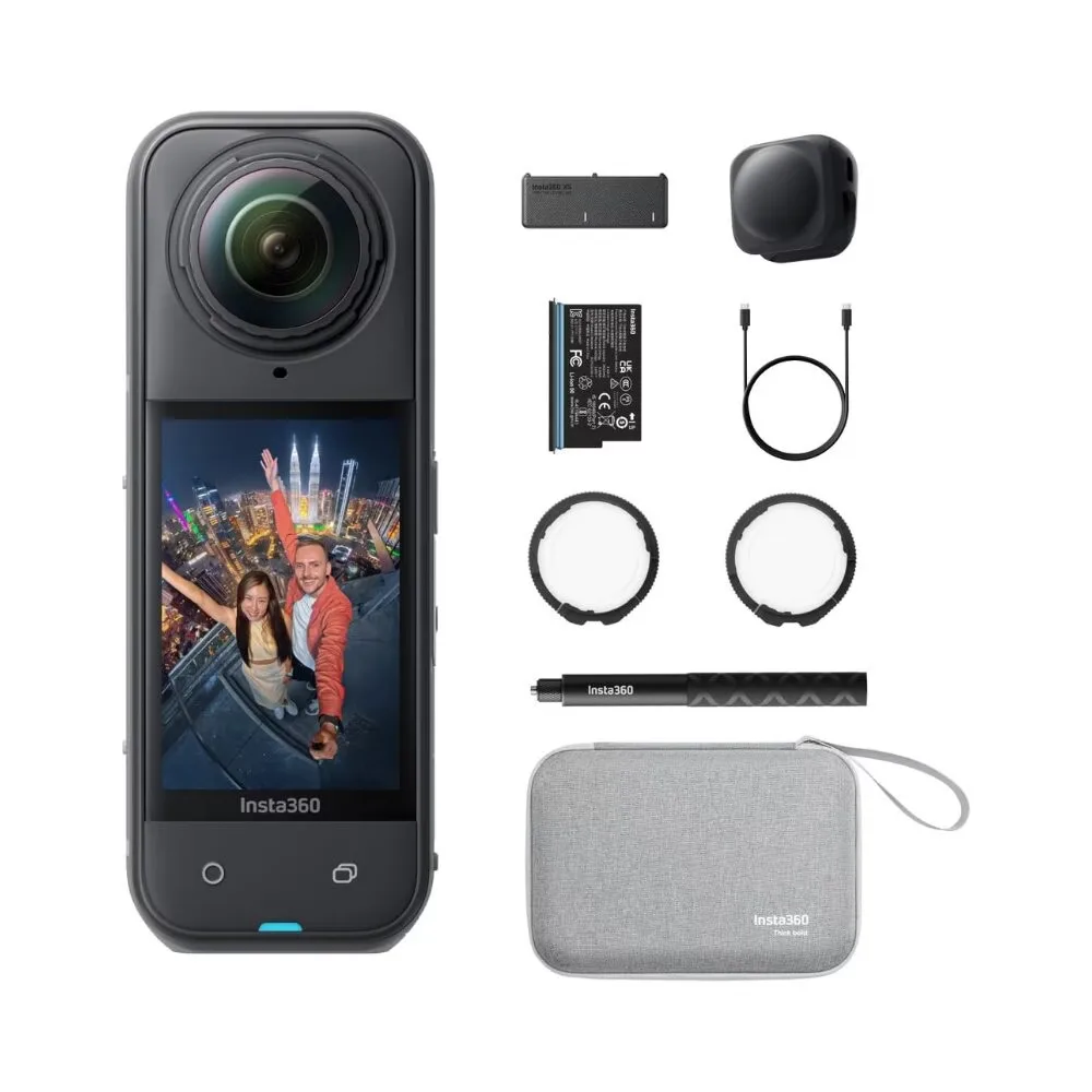 Insta360 X5 caméra 360 8K – Pack Essentiel