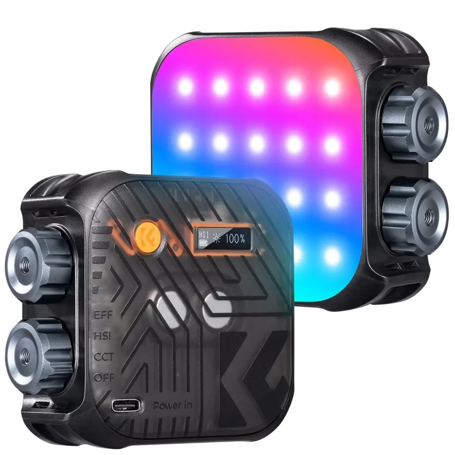 K&F CONCEPT lampe led RGB portable – polyvalente et compacte