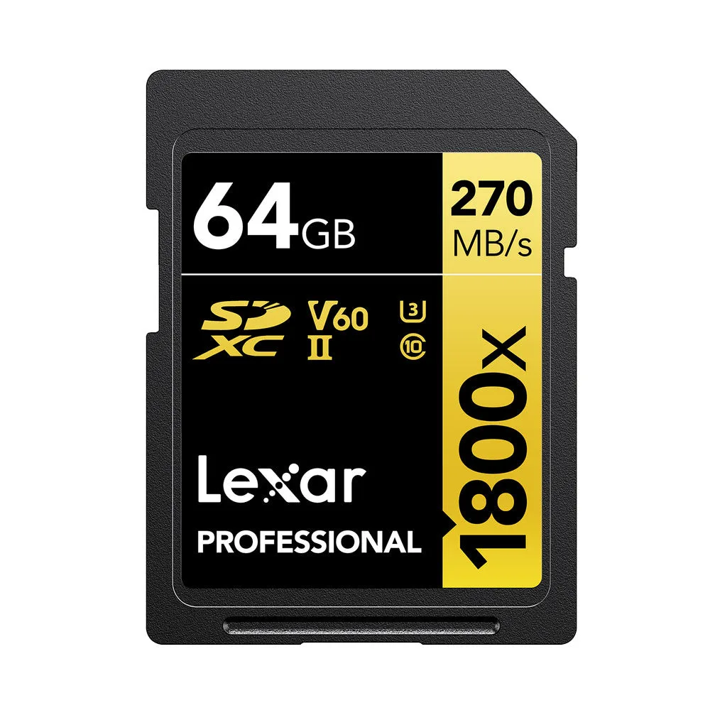 Lexar 64GB Professionnel 270Mb/s V60